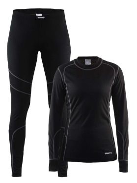 Craft Active onderkleding voordeel set zwart/granite dames 