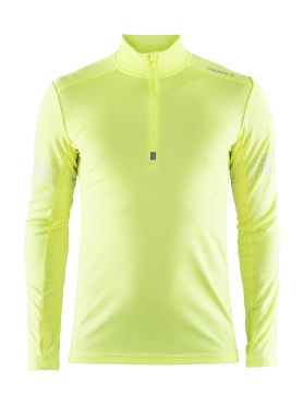 Craft Brilliant 2.0 halfzip Skipully geel heren