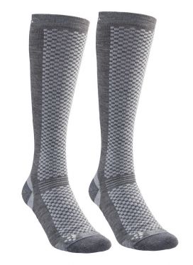 Craft warm hoge sokken gray 2-pack