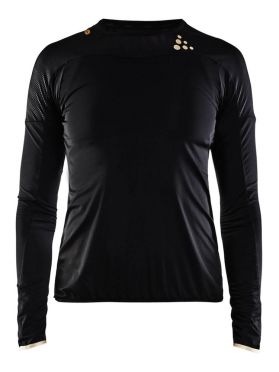 Craft Shade lange mouw hardloopshirt zwart dames