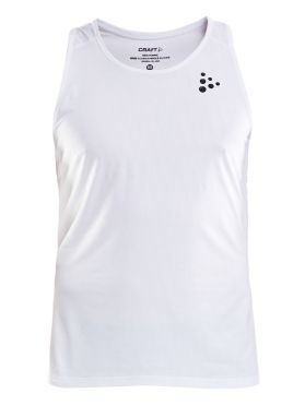 Craft Shade mouwloos hardloopshirt wit heren