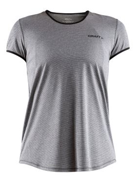 Craft Eaze korte mouw hardloopshirt grijs dames 