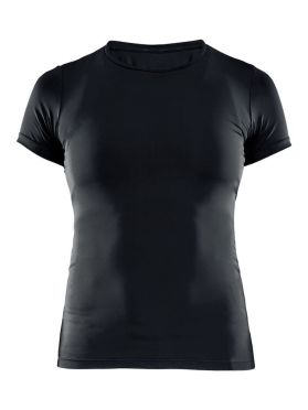 Craft Essential korte mouw ondershirt zwart dames