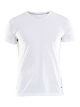 Craft Essential V-neck korte mouw ondershirt wit heren