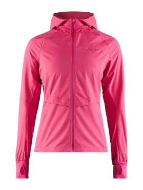 Craft Urban run hood hardloopjack roze dames