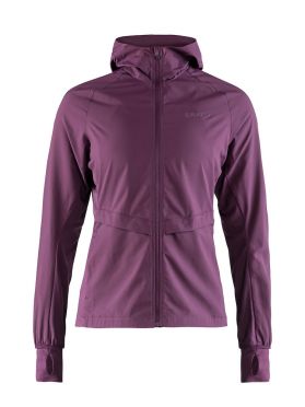 Craft Urban run hood hardloopjack paars dames