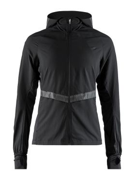 Craft Urban run hood hardloopjack zwart dames