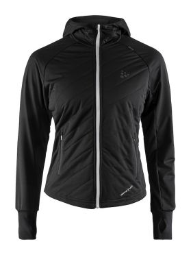 Craft Urban run warm hardloopjack zwart dames
