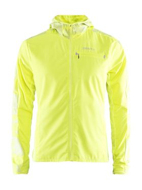 Craft Urban run hood hardloopjack geel heren