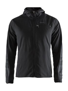 Craft Urban run hood hardloopjack zwart heren