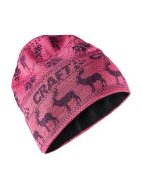 Craft Retro knit muts roze