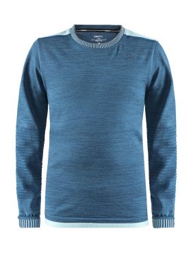 Craft Fuseknit comfort lange mouw ondershirt blauw kind/junior
