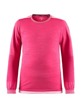 Craft Fuseknit comfort lange mouw ondershirt roze kind/junior