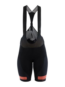 Craft Hale glow bibshort zwart/boost dames