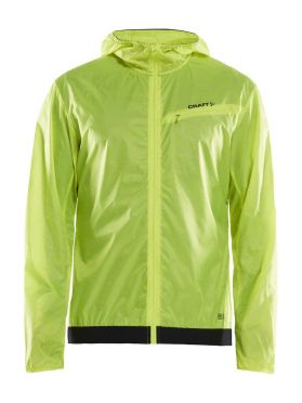Craft Lumen wind hardloopjack geel heren