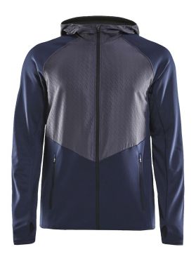Craft Charge Sweat hood hardloopjack blauw heren