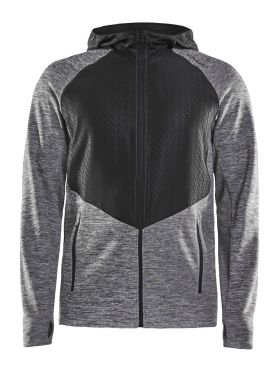Craft Charge Sweat hood hardloopjack grijs heren