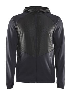 Craft Charge Sweat hood hardloopjack zwart heren