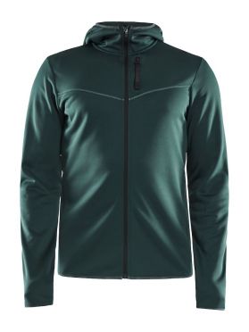 Craft Eaze FZ sweat hood hardloopjack groen heren
