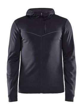 Craft Eaze FZ sweat hood hardloopjack zwart heren