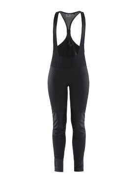 Craft Ideal Pro wind bibtight fietsbroek zwart/intersect dames