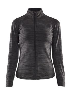 Craft Ideal Thermal fietsshirt lange mouw zwart/grijs dames
