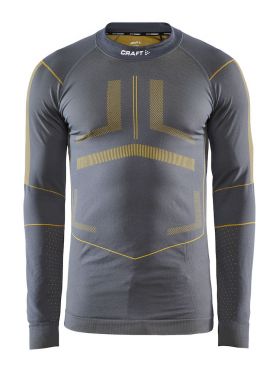 Craft Active Intensity CN lange mouw ondershirt grijs/geel heren