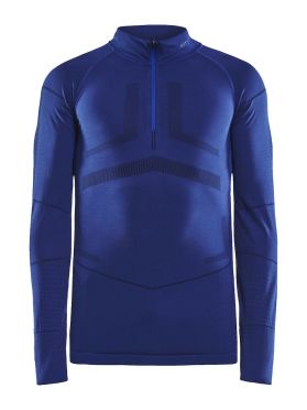 Craft Active Intensity zip lange mouw ondershirt blauw dames