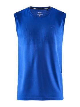 Craft Fuseknit light mouwloos ondershirt blauw heren