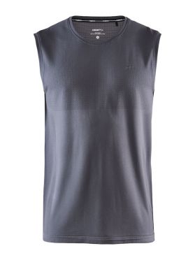 Craft Fuseknit light mouwloos ondershirt grijs heren