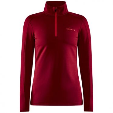 Craft Core Gain ondershirt lange mouw donkerrood dames
