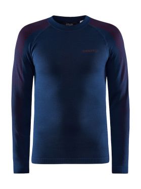 Craft Advanced Warm Fuseknit Intensity ondershirt lange mouw blauw heren 