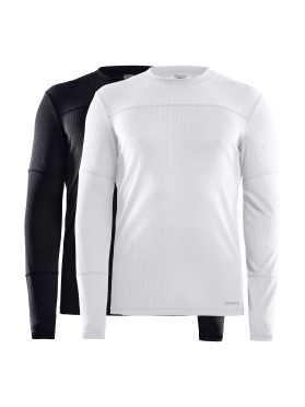 Craft Core Dry ondershirt 2-pack lange mouw zwart/wit dames 