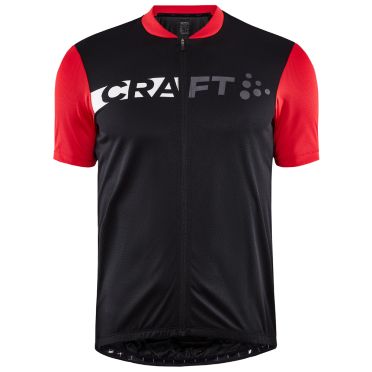 Craft Core Endurance lumen fietsshirt korte mouw rood/zwart heren 