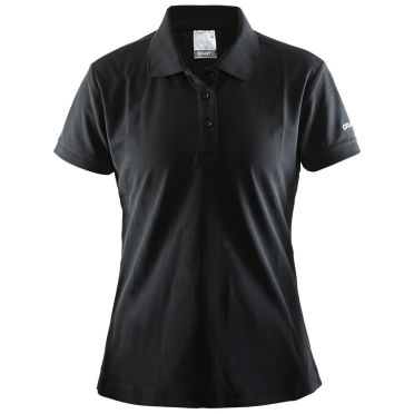Craft Polo korte mouw zwart dames