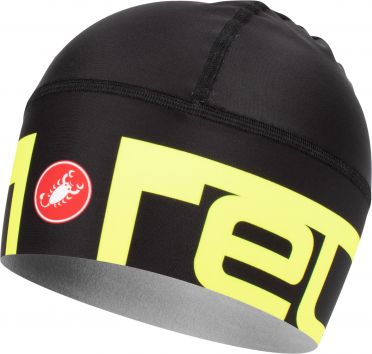 Castelli Viva 2 thermo skully helmmuts zwart/geel heren