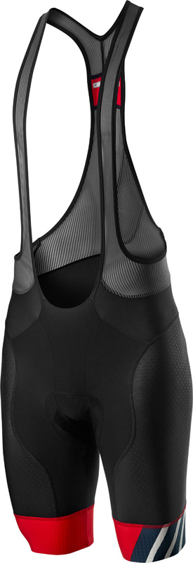 Castelli Free aero race 4 bibshort zwart/rood heren