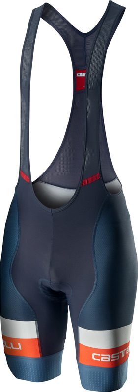 Castelli Competizione bibshort blauw/oranje heren