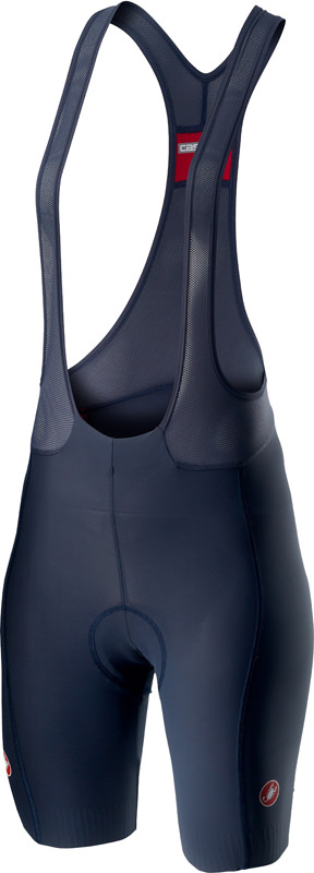 Castelli Velocissima 2 bibshort blauw/rood dames