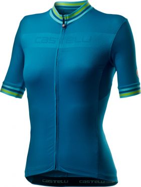 Castelli Promessa 3 korte mouw fietsshirt blauw dames