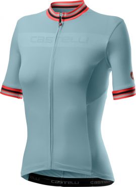 Castelli Promessa 3 korte mouw fietsshirt lichtblauw dames