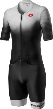 Castelli PR speed trisuit korte mouwen zwart/zilver heren