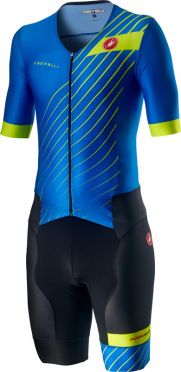 Castelli Free Sanremo 2 trisuit korte mouwen blauw/zwart heren