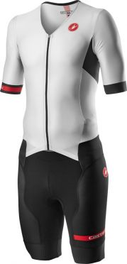 Castelli Free Sanremo 2 trisuit korte mouwen wit/zwart heren