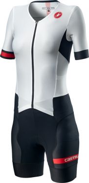 Castelli Free Sanremo 2 W trisuit korte mouwen wit/zwart dames