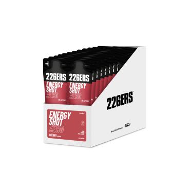 266ers Energy Shot stick cherry zonder cafeïne doos 24x60 ml