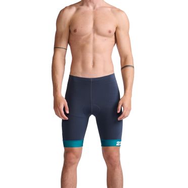 2XU Core 9 inch tri shorts blauw/groen heren