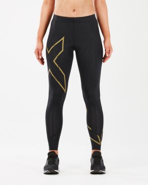 2XU MCS Run Compressie tights zwart/goud dames