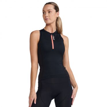 2XU Aero Tri singlet mouwloos zwart dames