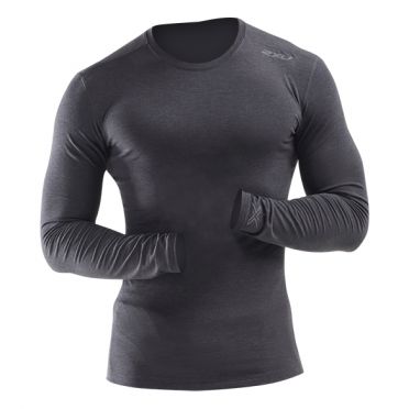 2XU Heat ondershirt lange mouw grijs heren